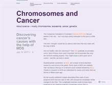 Tablet Screenshot of chromosomesandcancer.com